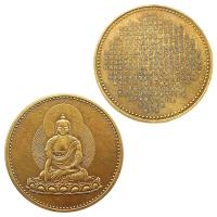 Maitreya Buddhism Souvenirs and Gifts Copper Plated Collection Gift Coin Prajna Paramita Heart Sutra Commemorative Coins