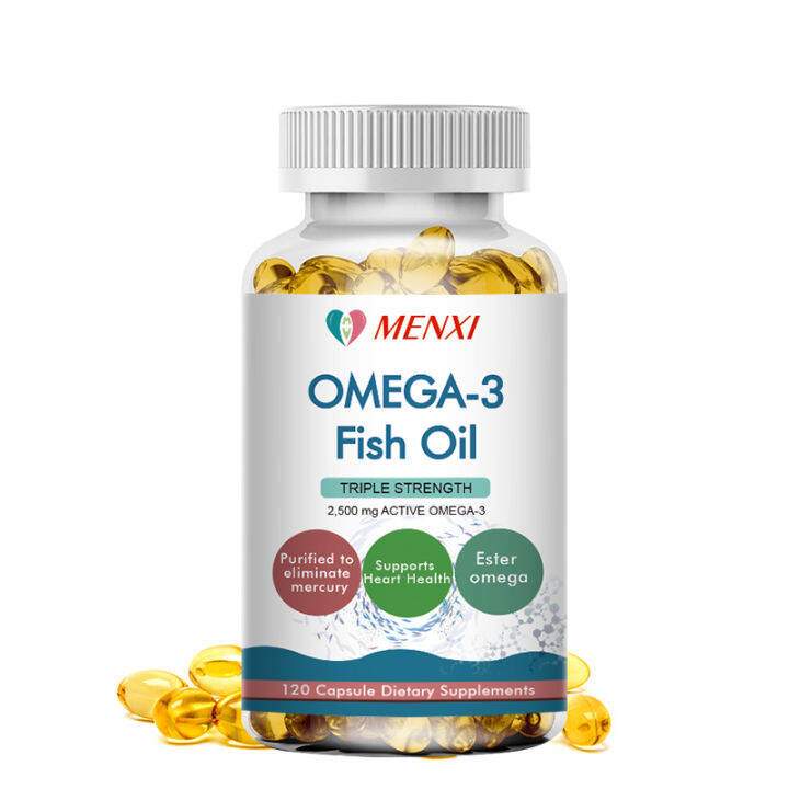 Fish Oil OME 3 Capsules Are Rich In DHA and EPA, Improve Bad Mood ...