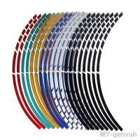 【hot】☎ 16pcs/set 17 18 Tire Stickers Reflective Rim Tape Decoration Strips Motorbike Motorcycle Decals