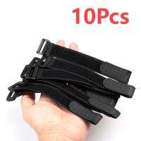 10pcs Reusable Fishing Rod Tie Holder Strap Suspenders Hook Fastener Loop Cable Cord Ties Belt Fishing Tackle Supplies Accessories