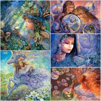 Diamond Art Mosaic Fantasie Landscape Cross Stitch Kits Bubbles Painting Child Needlework Crafts Rhinestone Bead For Living Room