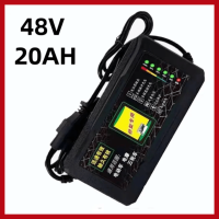 เครื่องชาร์จแบตเตอรี่48V12Ah-72v20ahชาร์จแบตเต็มตัดเองอัตโนมัติ เหมาะสำหรับชาร์จแบตเตอรี่รถไฟฟ้า