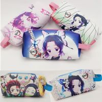 Anime Demon Slayer Kimetsu No Yaiba Kamado Nezuko Student Pencil Stationery Pencilcase Pen Marker Bag Storage Pouch Kid Gift New Pencil Cases Boxes