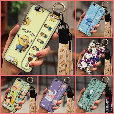 New Wrist Strap Phone Case For VIVO Y35 Phone Holder Fashion Design Cute Cartoon New Arrival Cover protective TPU Soft