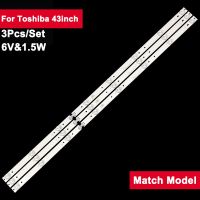 6V1.5W 755mm LED Light Bar Strip For Toshiba 43inch 8leds JL.D40081330-140ES-M 3Pcs/Set Backlight 40L1600C 40L2600C TH-40D400C Electrical Circuitry Pa