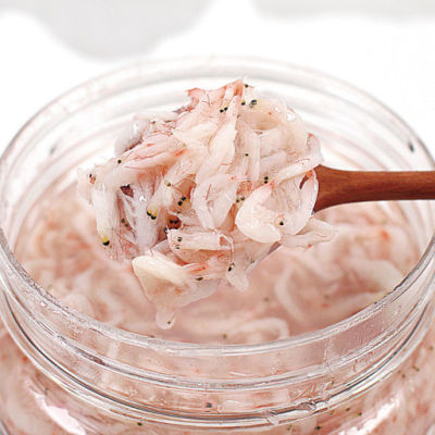 กุ้งดองเกลือเกาหลี กุ้งกองเค็ม กุ้งทำกิมจิและอาหารเกาหลี salted shrimp 새우젓 200g/450g
