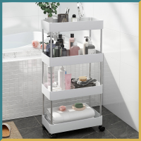 234 Layers Storage Rack Kitchen Trolley Movable Shelf Home Furniture STORAG BOX Bathroom Organizer with Wheels Narrow Cabinet