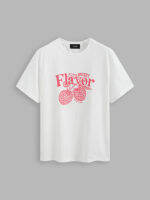 Cider Sweet Flavor Letter Fruit Graphic Tee