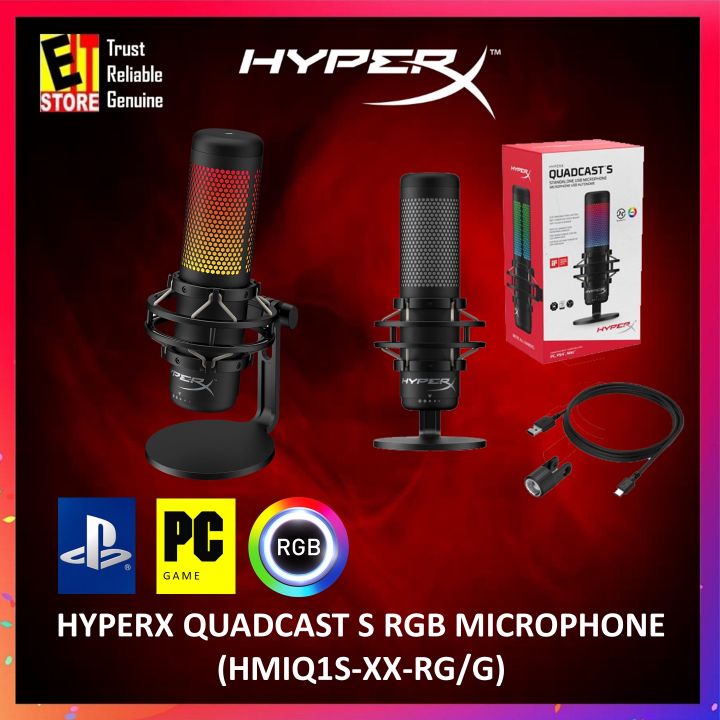 HyperX QuadCast S RGB Microphone (HMIQ1S-XX-RG/G) | Lazada
