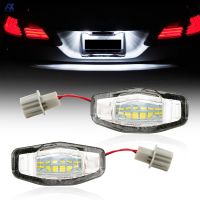 New prodects coming 2PCS 6000K White License Plate Light Assembly 12V 18LED Lamp Bulb for Honda Civic Pilot Accord Odyssey Acura MDX RL TSX ILX RDX