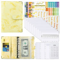 Organizer Marble Cash Hand Book Financial Budget Notebook Binder PU A6