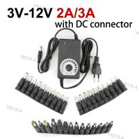 Adjustable AC 220V To DC 3V-12V 5v 6v 8v 2A 3a 24W 36w Power Supply charger Adapter 8pin 10pin 34pin DC connector Universal q1 YB23TH