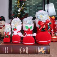 FELLICA รองเท้าการตกแต่งบ้านวันหยุด4ขนาดถุงเท้าคริสต์มาสตกแต่งต้นคริสต์มาสของประดับแขวนที่วางของขวัญขนม