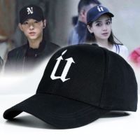 COD tjjs079 Retro classic black and white letters with embroidered flat edge baseball cap duck tongue cap hip hop hat and trendy hat
