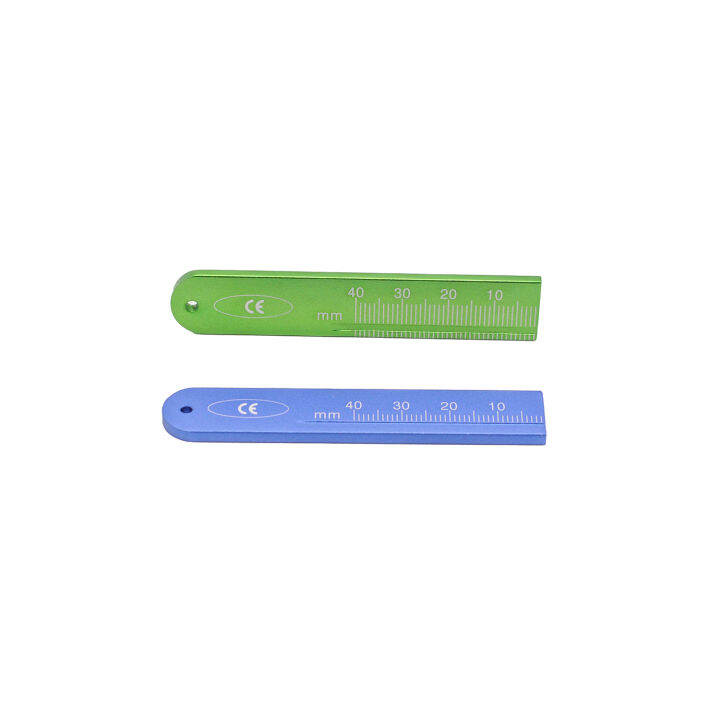 Dental Lab Tools Aluminium Material Endo Rulers Span Measure Scale 2Pcs ...