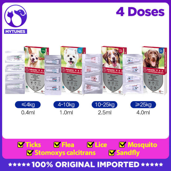 Bayer Advantix Spot On Solution for Dogs All Breeds Repel Fleas Ticks