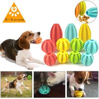 5cm/7cm/11cm new pet watermelon ball toy dog toy ball interactive bouncing ball natural rubber leaking ball tooth cleaning ball