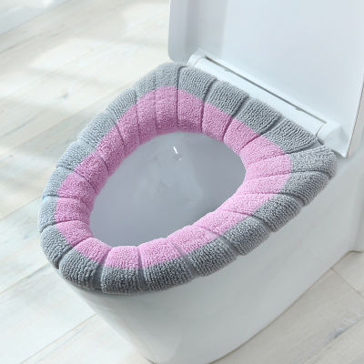 Comfortable Velvet Coral Bathroom Toilet Seat Cover Winter Toilet Cover Household Closestool Mat Seat Case Lid Cover hot sale