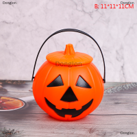 Donglon Halloween christams PARTY props พลาสติกฟักทองถังลูกอมกล่องตกแต่งฮาโลวีน