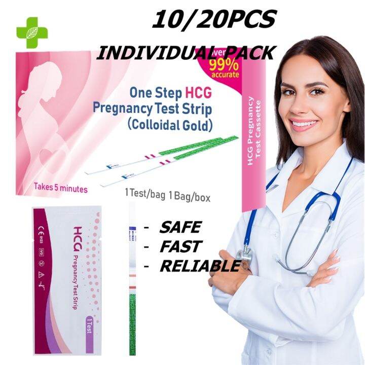 Accuracy 10pcs Early Pregnancy Test Strip Kit Set HCG Urine Test Strip