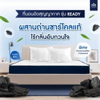 ☂☸ Solomon Mattress ที่นอนอัดสุญญากาศHybrid รุ่น Ready หนา 6 นิ้ว พัฒนาโดยผู้เชี่ยวชาญ แถมหมอนหนุนพรีเมี่ยม