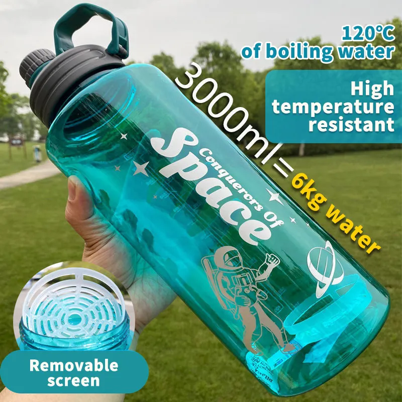 570ml Sport Water Bottle Outdoor Travel Shaker Leak-Proof