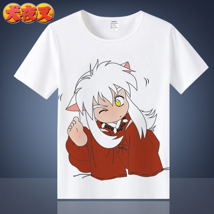 เสื้อยืดแขนสั้น-พิมพ์ลายการ์ตูน-inuyasha-soma-witch-inuyasha-kimono-kikyix-สไตล์ญี่ปุ่น-สําหรับผู้ชาย-และผู้หญิง