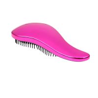 1pc Magic Anti-Static Hair Brush Handle Plastic Electroplate Comb Shower Shampoo Massage Comb Salon Hair Styling Tools