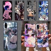 【cw】 Demon Slayer Hashibira Inosuke Phone case For Huawei Honor 6 7 8 9 10 10i 20 A C X Lite Pro Play black soft funda trend cover