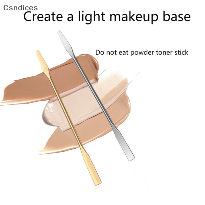 csndices-การผสมสีสแตนเลสแต่งหน้ารองพื้นการผสมแป้งรองพื้นแบบปกปิดยาวนานอุปกรณ์เครื่องสำอางเครื่องมืออบขนม