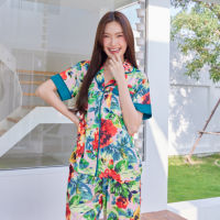 ชุดนอน Muslin pajamas  ชุดนอน  ซาติน Silk Satin ผ้านุ่มลื่น ใส่สบาย ( รุ่น T1068,N1068,L1068)