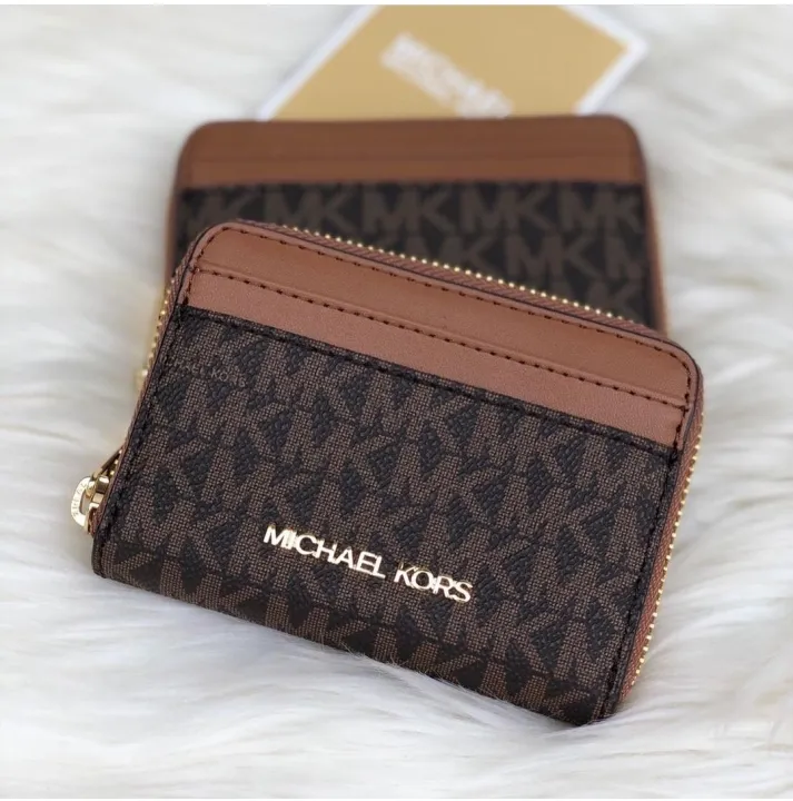 Michael Kors Jetset Travel Small Zip Around Card Case Women's Wallet