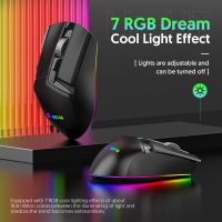 16000 DPI Wireless Gaming Mouse Triple Mode 10 Button Double Scroll Wheel Swinging RGB Macro Definition With Anti-Skid Stickers