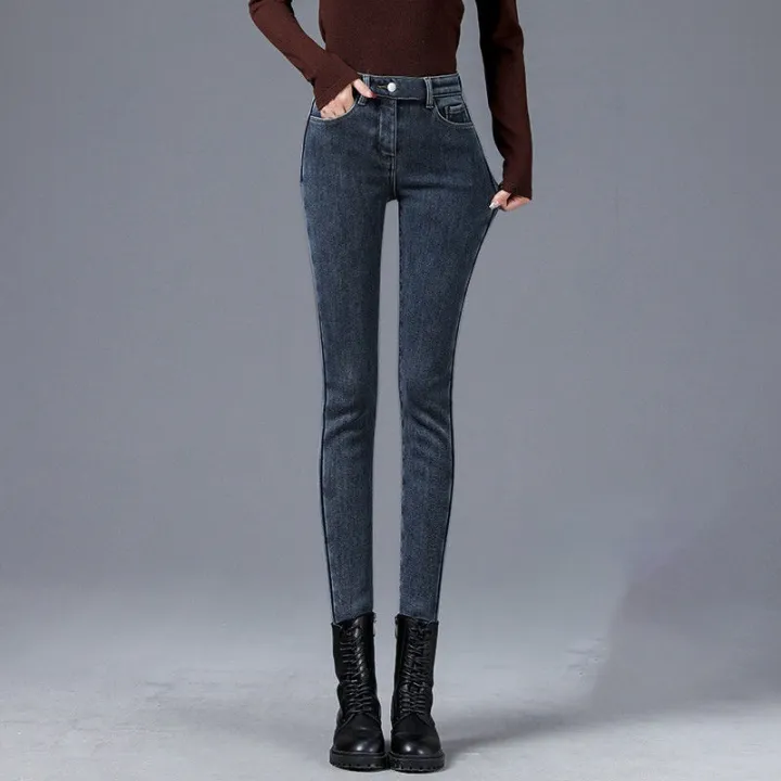 Flash sale!♠ Big yard stretch jeans female 2022 Lazada PH