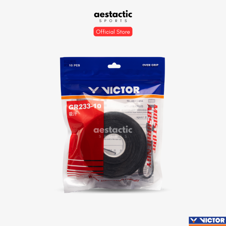 VICTOR Badminton Overgrip Moisture Absorbency GR233-10 (without Bump ...