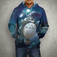 Anime Studio Ghibli Totoro 3D Print Pullover Boy Girl Kid Kawaii Casual Fashion Long Sleeve Men Women Spring Unisex Tops Hoodies