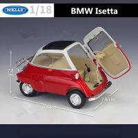 WELLY 1:18 BMW Egg Isetta Alloy Car Model Diecasts Metal Toy Vehicles Car Model Simulation Collection Childrens Gifts Decoration