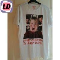 LD ความนิยม ความนิยม Mens Home Alone Movie เสื้อยืดคริสต์มาสไซส์ใหญ่ FIOL