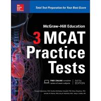 be happy and smile ! &amp;gt;&amp;gt;&amp;gt; McGraw-Hill Education 3 MCAT Practice Tests (3rd) [Paperback] หนังสืออังกฤษมือ1(ใหม่)พร้อมส่ง