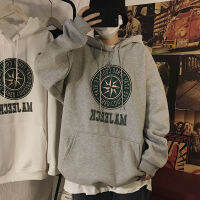 เวอร์ชั่นเกาหลีของแนวโน้มของแขนยาวhoodie [M-5XL] สามสี/hoodieสบายๆแขนยาวhoodieคู่hoodieรูปแบบหมวกแขนยาวTหลวมป่าบาง