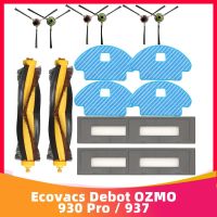 แปรงแปรงลูกกลิ้งหลักสำหรับ Ecovacs Debot OZMO 930 Pro/ 937แปรงด้านข้างตัวกรอง HEPA ไม้ถูพื้นผ้าอุปกรณ์อะไหล่ทดแทน