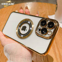 KISSCASE ที่ห้อยเพชรใสตกแต่งชุบโลหะอย่างหรูหรา,เคสโทรศัพท์ฝังสำหรับ Iphone 11 12 13 14 Pro Max Plus Xr Max Xr X เคสมีรูโลโก้13Promax เคสแม่เหล็ก12pro ฝาครอบกันกระแทก