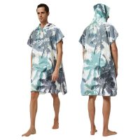 Microfiber Large Beach Towel Wetsuit Changing Robe Swimming Robe Hooded Bath Towels Surf Poncho Men Women Quick Bathrobe