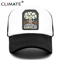 2023 New CLIMATE Canceled Mushroom Cloud Cap N-bomb Bomb Nuclear Explosion Trucker Cap Bomb Atomic Cap Nuke Hat Cap Cool Summer Mesh Cap Versatile hat