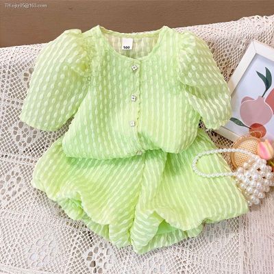 Summer dress girls 2023 a female children suit of complete set new fashionable western style jacket shorts two-piece outfit in the summer