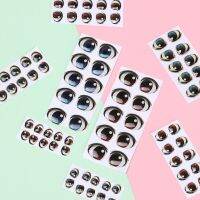 10 Cartoon Eyes Stickers Accessories Anime Figurine Face Organ Paster Chips Paper