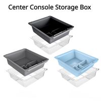 Storage Box For Tesla Model 3 Y Center Console Water Cup Groove Decoration Non-Slip Waterproof Easy Clean Interior Accessories