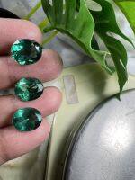 Green Sapphire AMETHYST(6 เม็ด Pcs.).พลอย เขียวส่องพลอยอัญมณี เครื่องประดับ พลอยอเมทิสต์ แล็บ 10 กะรัต 9X7 มม mm รูปร่างวงรี(พลอยสั่งเคราะ)