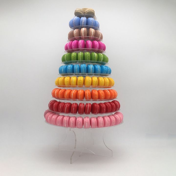 10-tiers-macaron-tower-macaroon-display-stand-baby-shower-birthday-party-cake-decorating-supplies-wedding-decoration-transparent