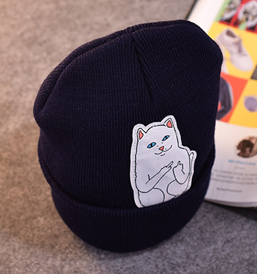 หมวกไหมพรม-แมว-cap-hat-หมวกหน้าหนาว-พร้อมส่ง